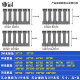 PVC线槽明装塑料工业阻燃配电柜控制箱走线细齿密齿灰色U型行线槽 银灰宽齿整箱 齿距无要求选这个 15mm20mm