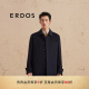 ERDOS【纯羊绒】24秋冬新品时尚休闲宽松保暖外套男毛呢大衣 黑 170/92A/M