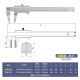 GOODSUPERJST钢丝绳数显卡尺鸭嘴卡尺内置蓝牙宽口宽面卡尺0-150-200大量面 单爪游标宽口尺0-150mm(30*20）
