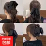 其他品牌花语高级感蝴蝶结抓夹2025新款轻奢风高端后脑勺高马尾发 黑色蝴蝶结主图款抓夹1个装