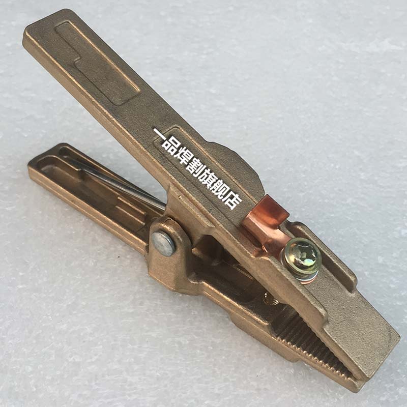 型500a红冲锻打接地钳电焊机接地线夹黄铜搭铁线地线钳a型钳500a只