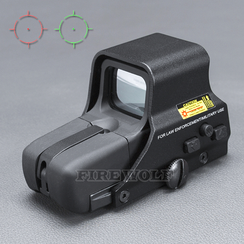 火狼553全息瞄准镜瞄准器55系列全息镜全息瞄1倍红绿点瞄准光学镜寻鸟