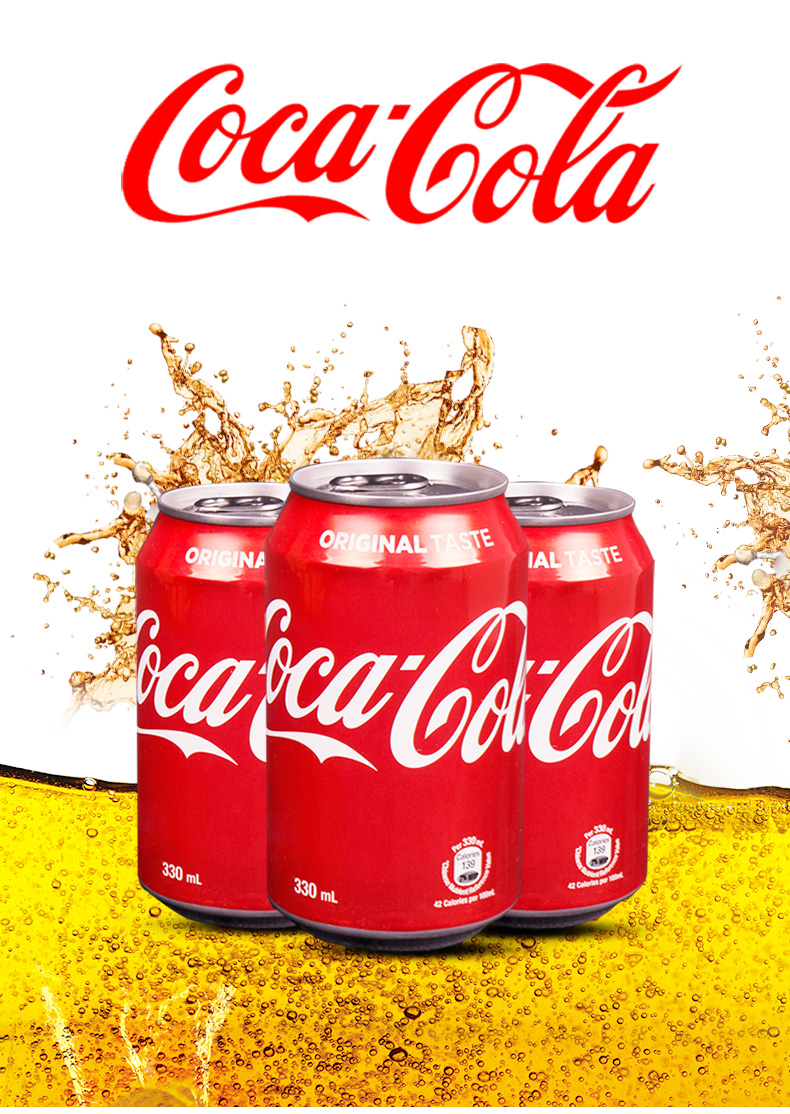 香港进口罐装可口可乐cocacola碳酸马蹄爽饮料330ml瓶夏日汽水饮料维