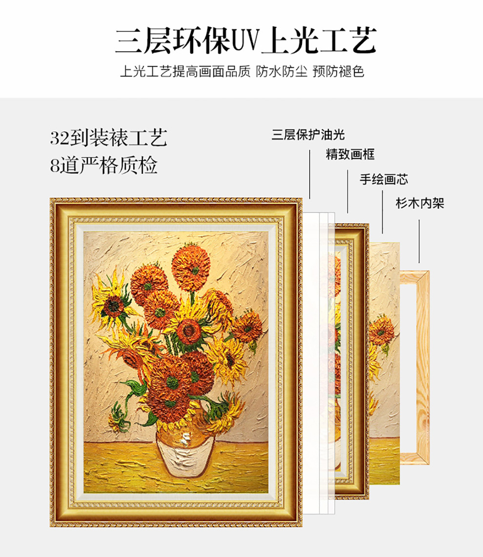 手绘新中式花鸟壁画客厅玄关装饰画工笔油画餐简约厅卧室玄关挂画 b1