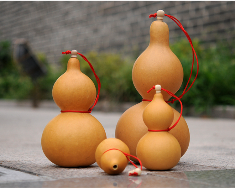 葫仙天然葫芦开口酒葫芦门对门化解道具装酒招财纳福家居办公室工艺品