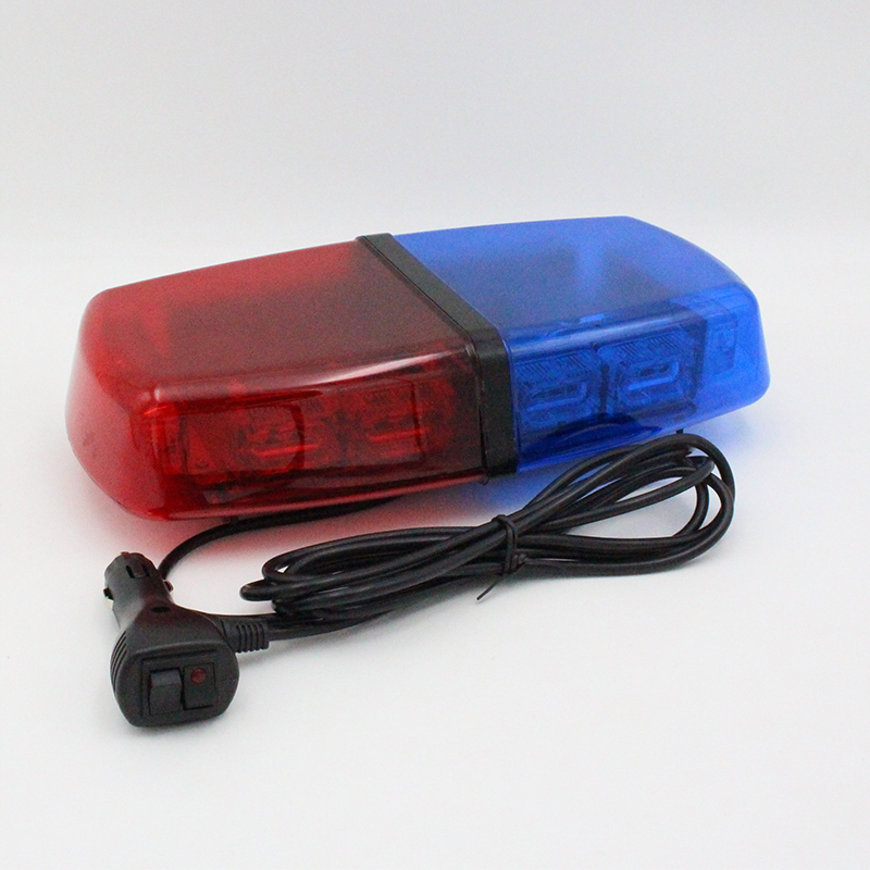 汽车车载超亮吸顶灯 汽车led红蓝灯 行车灯红蓝吸顶灯警灯 救援校车