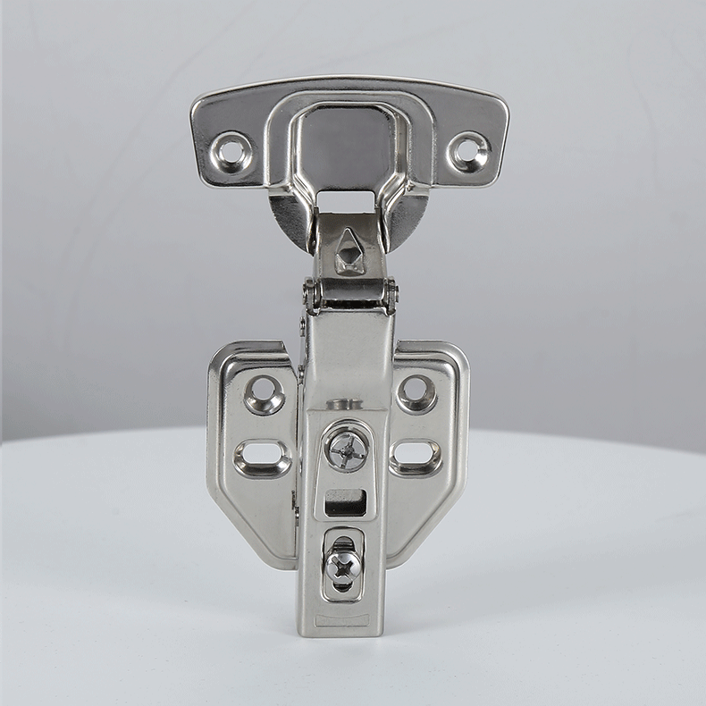 西朵不锈钢二段力铰链橱柜门飞机烟斗合页衣柜中弯阻尼液压缓冲铰链