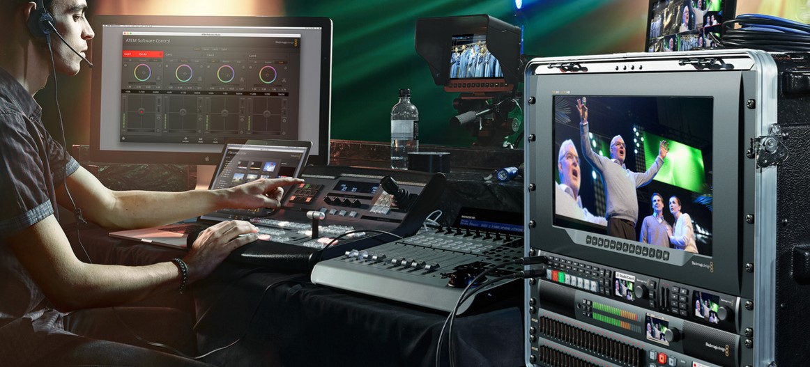 bmd视频切换台atem导播台切换台高清8路atem television studio hd录