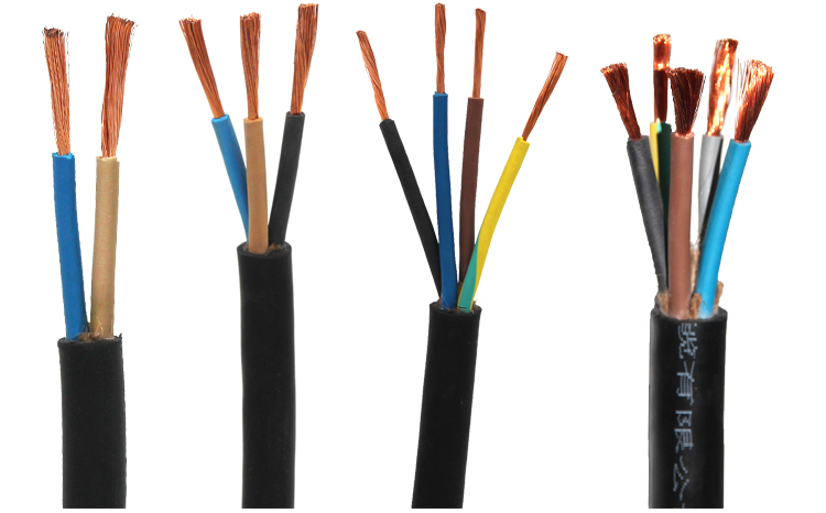 5/4/6平方软电缆线 橡胶外皮抗冻耐磨 全项过检 橡套线3芯2.5平方