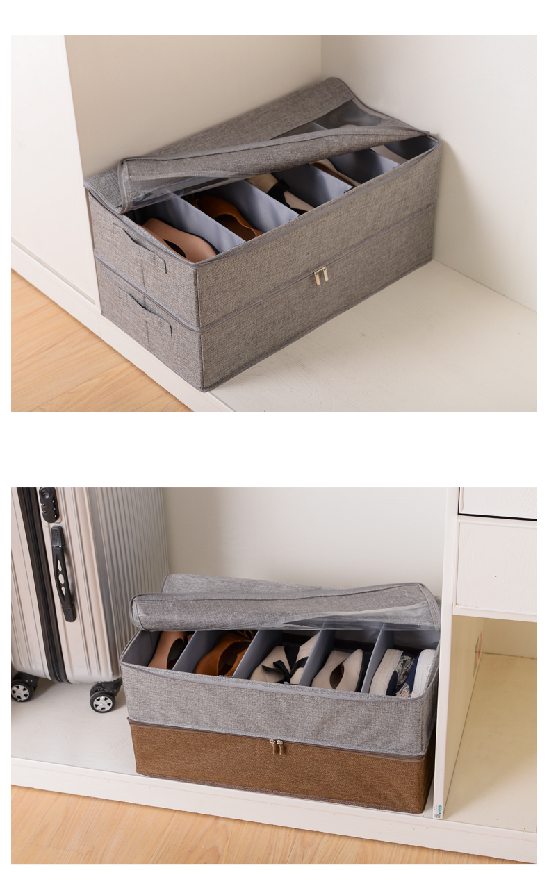 简纳 鞋子收纳盒可折叠布艺收纳鞋盒水洗不变形鞋子收纳盒可拆卸式