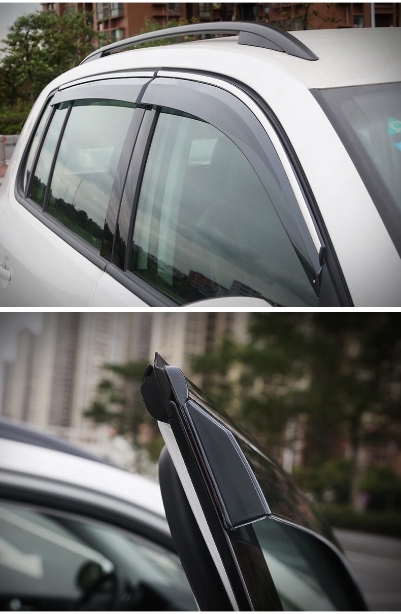 安特客 大众途观晴雨挡专用于10-17途观车窗雨档遮雨眉 途观改装饰