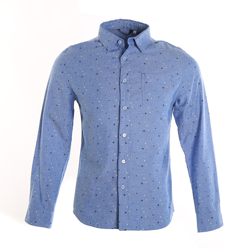 鸿星尔克衬衫 erke 男衬衫 100%纯棉时尚百搭韩版休闲修身男翻领长袖