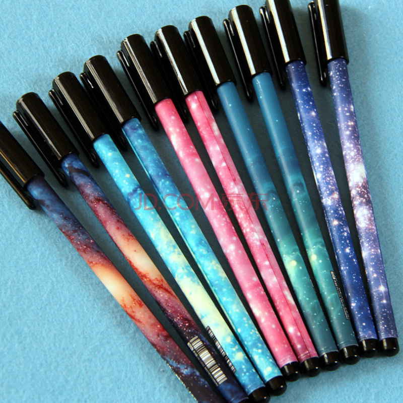 韩国创意文具 禾硕正品 原宿星空中性笔 办公签字笔 黑色水性笔 颜色