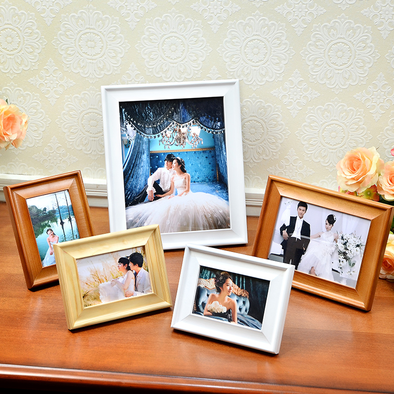 图慕 实木相框宽欧式单线框条证书框 5.6.7寸8.10.