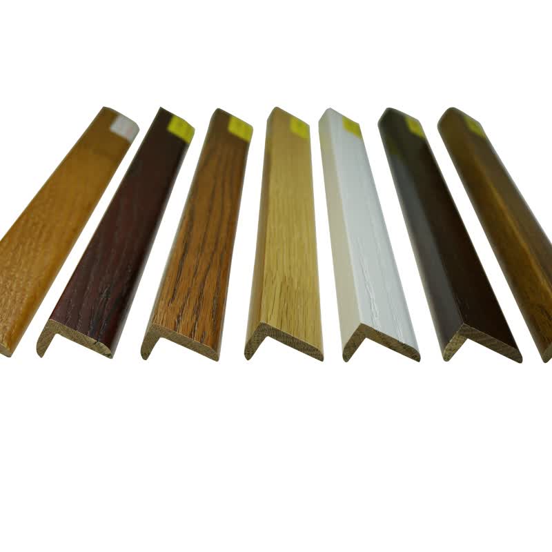 居之星地板压条直角实木压条门口压边条门槛平板双边条白色楼梯扣 l-7