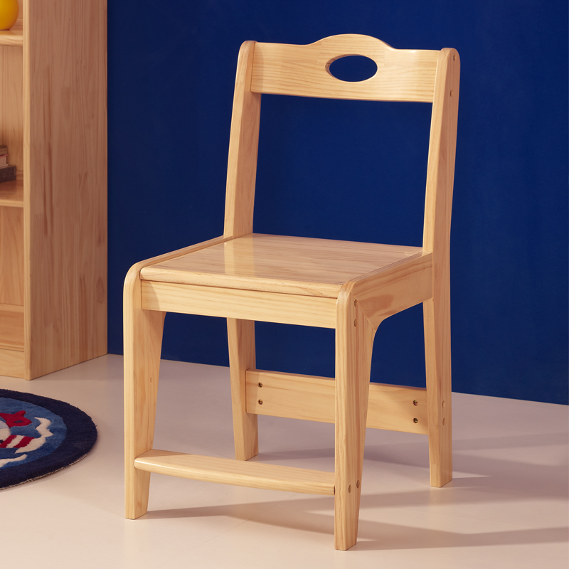 七叶木实木凳子 松木转椅学习椅儿童家具学习凳新西兰松多款可选 松木