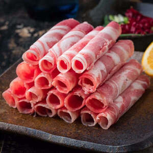 京东plus会员鲜木牛肉卷雪花肥牛卷4斤