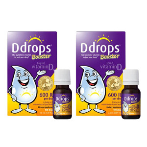 PLUS会员：Ddrops 儿童维生素D3滴剂 2.8ml 1600IU *2瓶 主图
