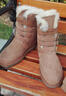 AU&MU澳洲红色雪地靴女冬季羊皮毛一体男女靴保暖加绒防滑大码户外棉鞋 栗色 【男女款】【羊皮毛一体】310 38 U7 实拍图