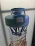 膳魔师（THERMOS）运动水杯Tritan摇摇杯健身水杯男女士时尚便携随手杯水杯TP4086 蓝色升级款(带杯带) 500ml 实拍图